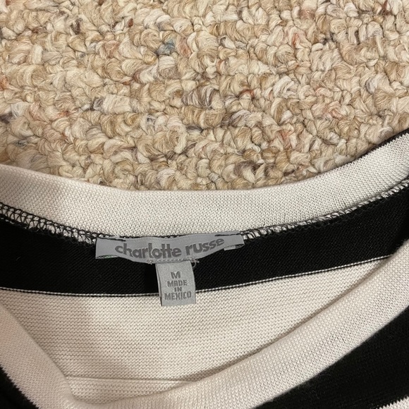 Charlotte Russe striped crop top - Picture 3 of 4